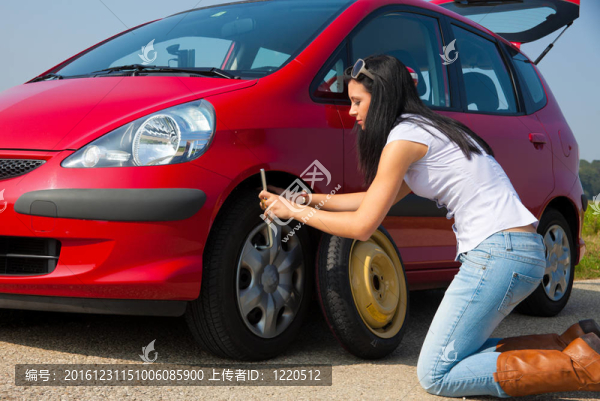 汽車故障中的輪胎