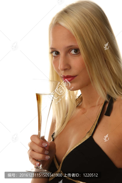 女人與香檳