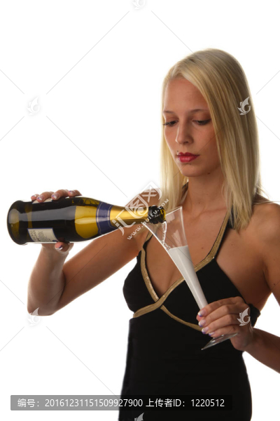 女人與香檳