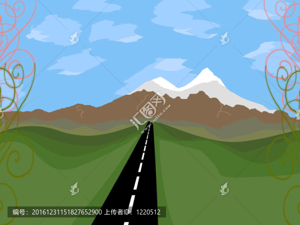 路到地平線