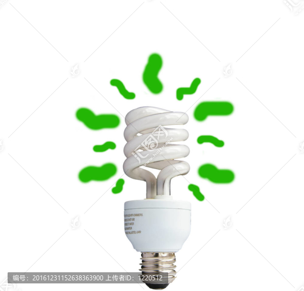 緊湊型熒光燈泡；白色分離