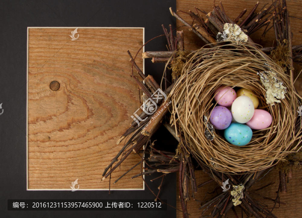 帶框架的復(fù)活節(jié)彩蛋糖果