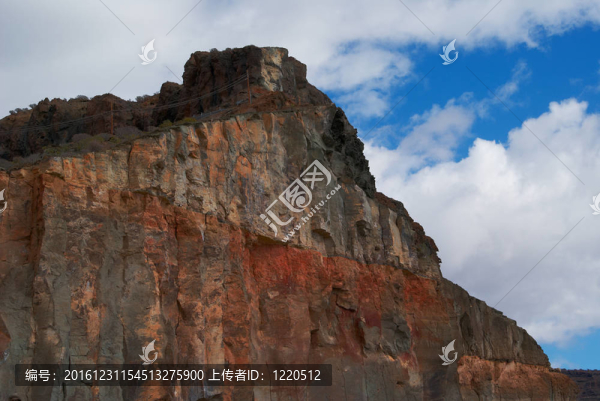 Brown,volcanic海崖