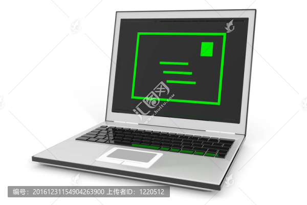 筆記本電腦的郵件。