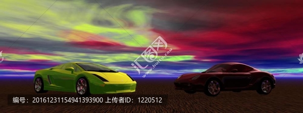 汽車和景觀