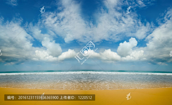 熱帶島嶼上被遺棄的海灘