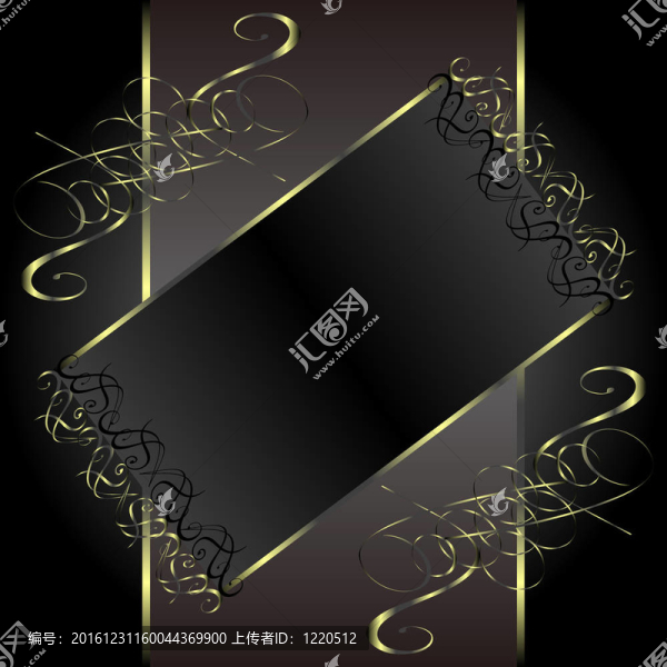 復(fù)古金花綾背景框架