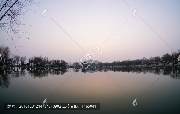 徐州云龍湖,晚霞湖光