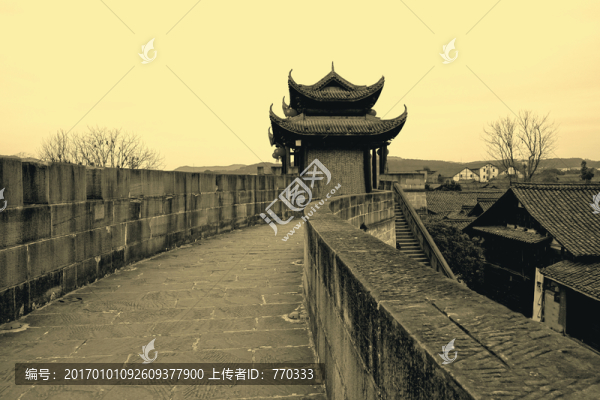 閬中古城,古城樓,古城墻