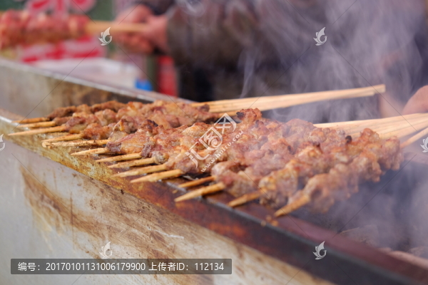 烤,燒烤,烤羊肉串,烤串