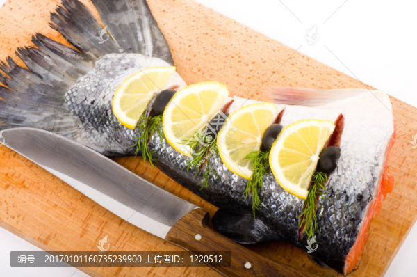 一片鮭魚