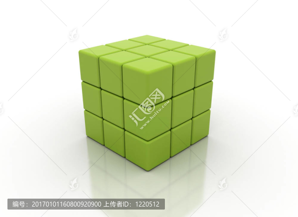 綠色的立方體
