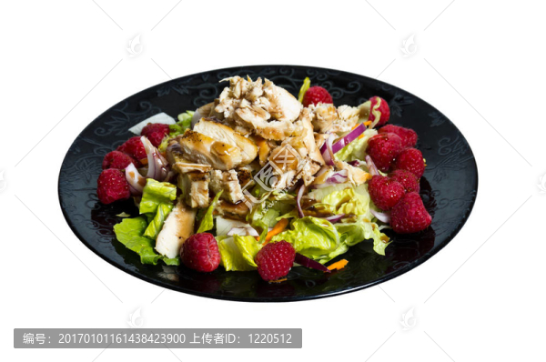 黑樹(shù)莓雞肉沙拉