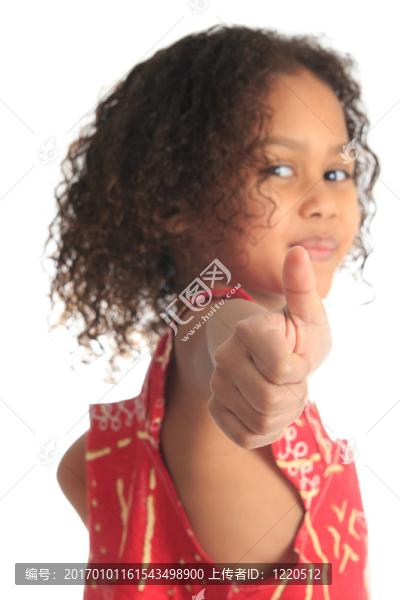 美國黑人美女黑卷發(fā)孤立的女人女混血兒
