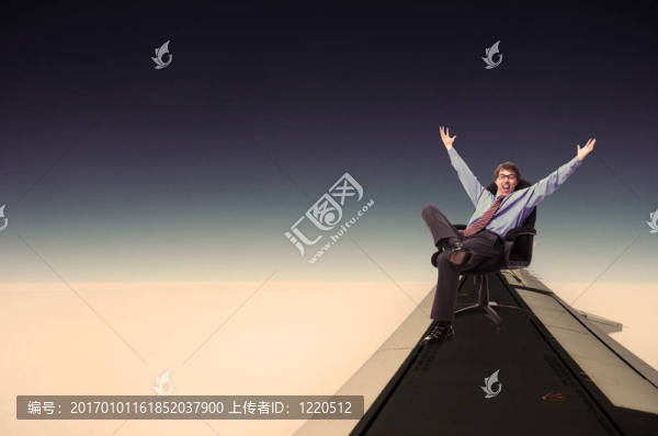快樂(lè)放松商人。