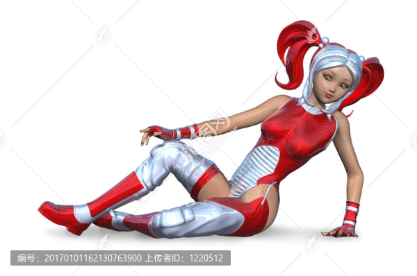 動漫女孩放松