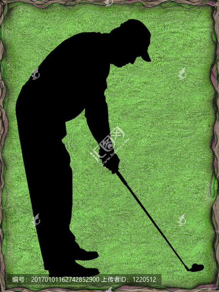 Golfer,Silhouette,Green的背景