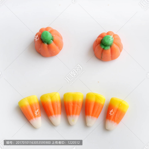 可怕的萬(wàn)圣節(jié)糖果玉米臉