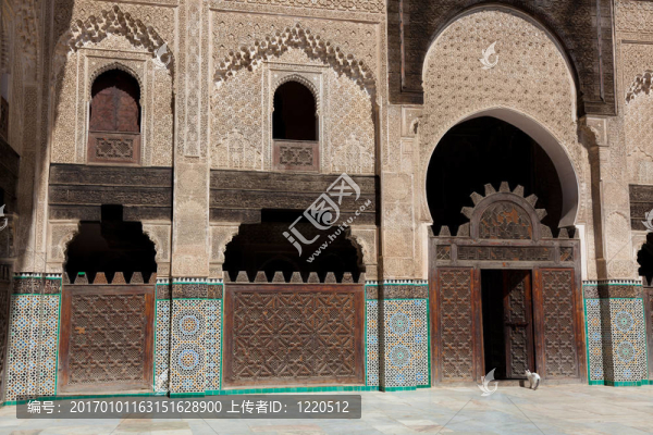 Medersa,Bou,Inania；Fez；摩洛哥