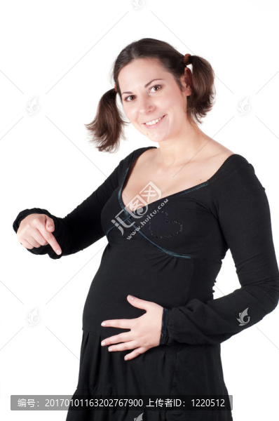漂亮孕婦的肖像