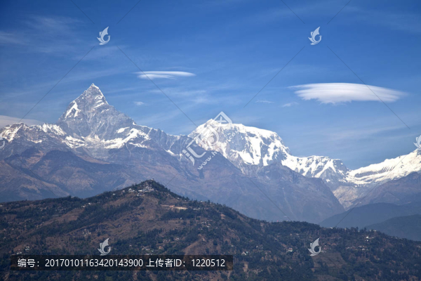 安納布爾納峰馬納斯魯峰喜馬拉雅山脈；尼泊爾