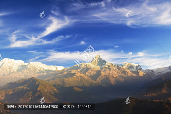 黎明魚尾峰；尼泊爾