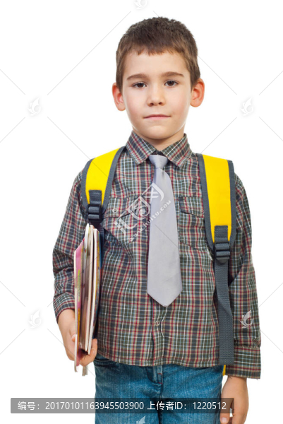 上學第一天的男孩