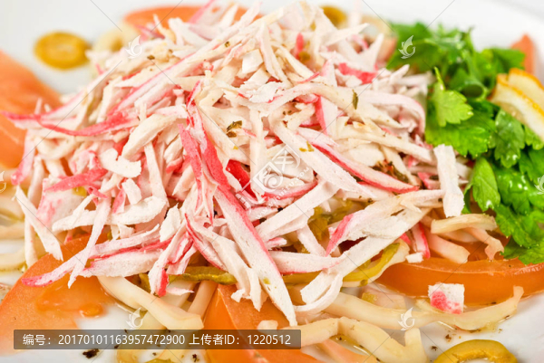 蟹肉色拉