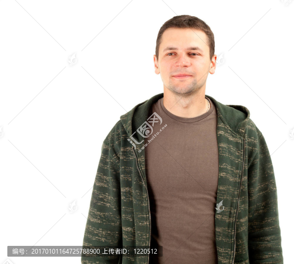 微笑的年輕男子褐襯衫和黑色運(yùn)動(dòng)衫-匯圖網(wǎng) www.fosd68.com 微笑的年輕男子褐襯衫和黑色運(yùn)動(dòng)衫