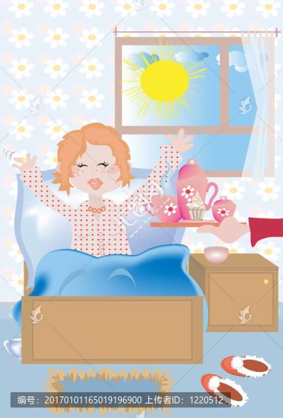 女孩的早晨