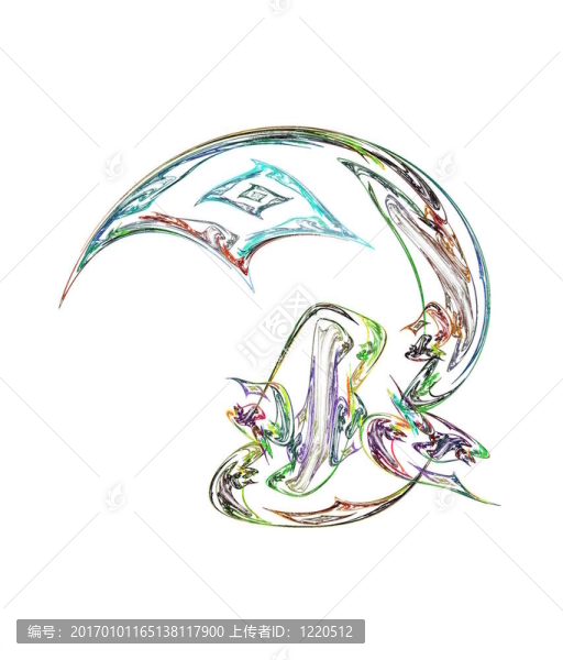 白色數(shù)字分形