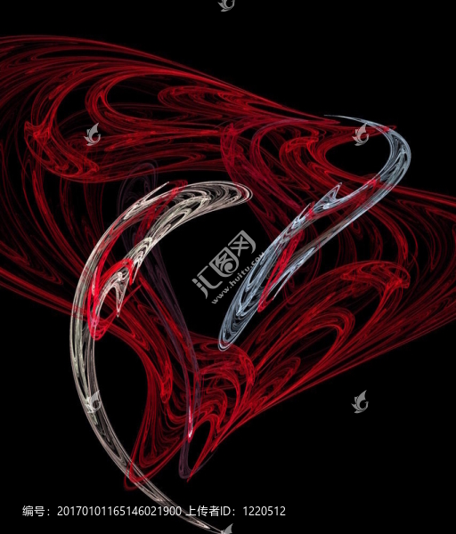 黑色數(shù)字分形