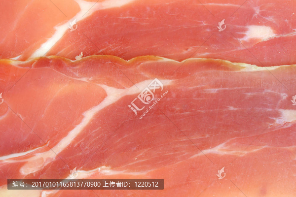 近看，火腿