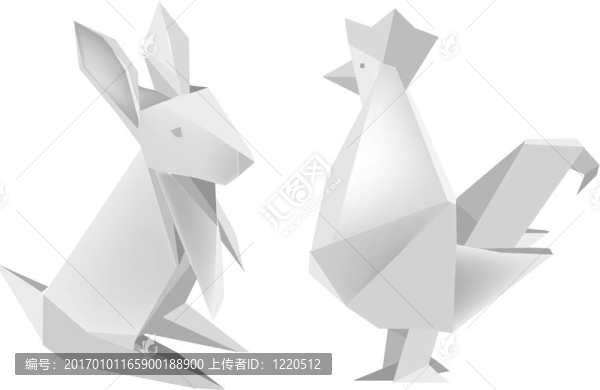 origami_rabbit_and_rooster