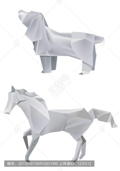 dog_horse_origami
