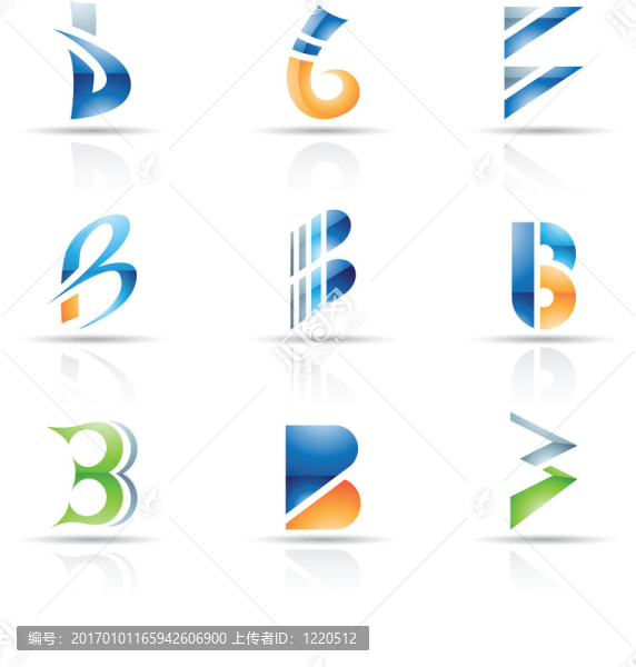 字母B的抽象圖標(biāo)