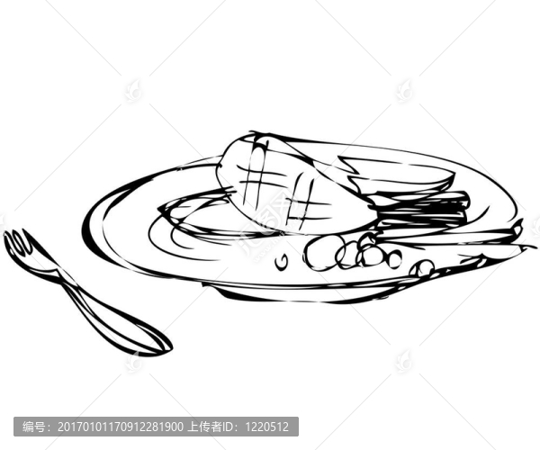 插頭附近的盤子上哪些食物