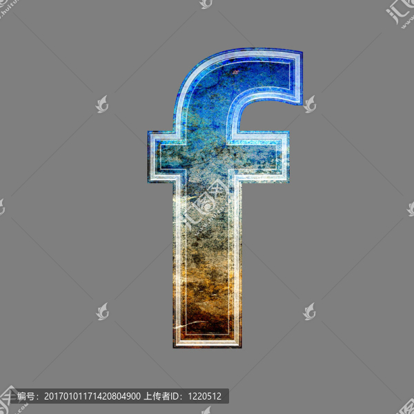 蹩腳的三維信隔離在灰色的背景-,F