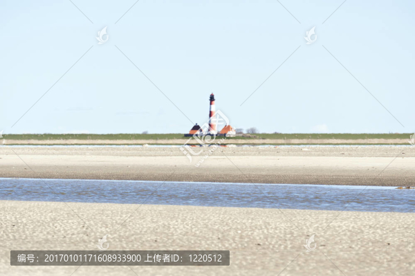 燈塔westerhever；德國