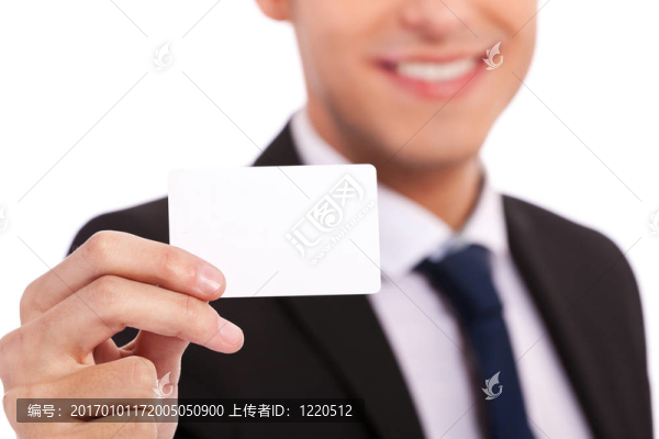 商業(yè)人手中的空白信用卡