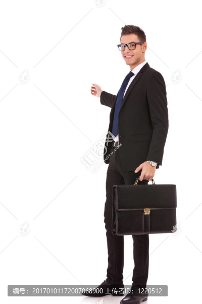 帶公文包的商人