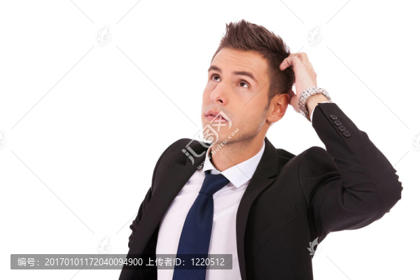 年輕的有頭腦的商人