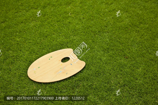 木制棕色藝術(shù)調(diào)色板