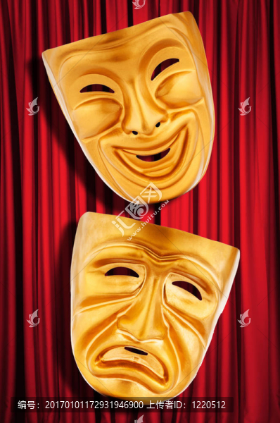 帶面具的戲劇表演概念