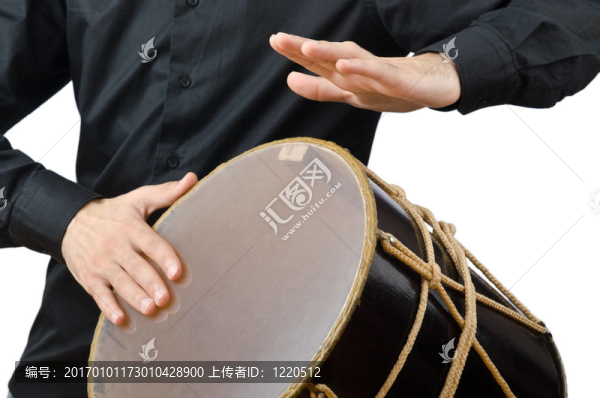 鼓手鼓白色