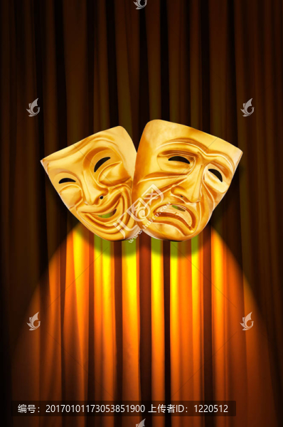 帶面具的戲劇表演概念