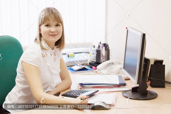 女商人在辦公