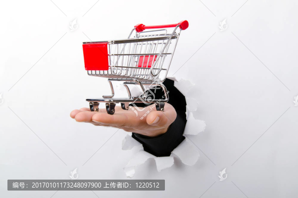 紙上購物車通孔