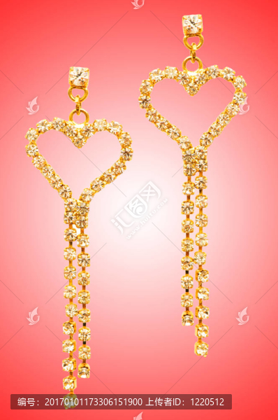 美麗的時(shí)尚概念與耳環(huán)