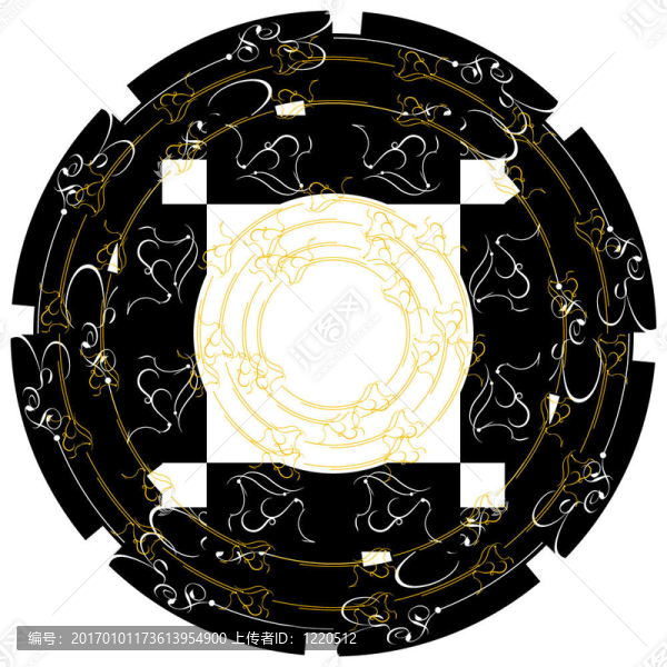 舊貨幀黃金裝飾標(biāo)簽。邊界